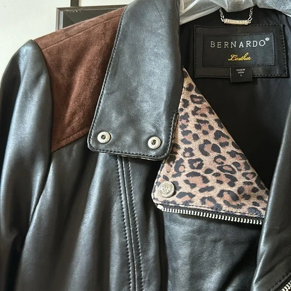 NWOT Bernardo Leather Jacket - Picture 4 of 13